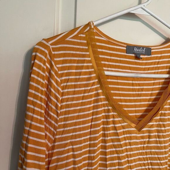 Marbled Womens top L
 stripe - Picture 5 of 9